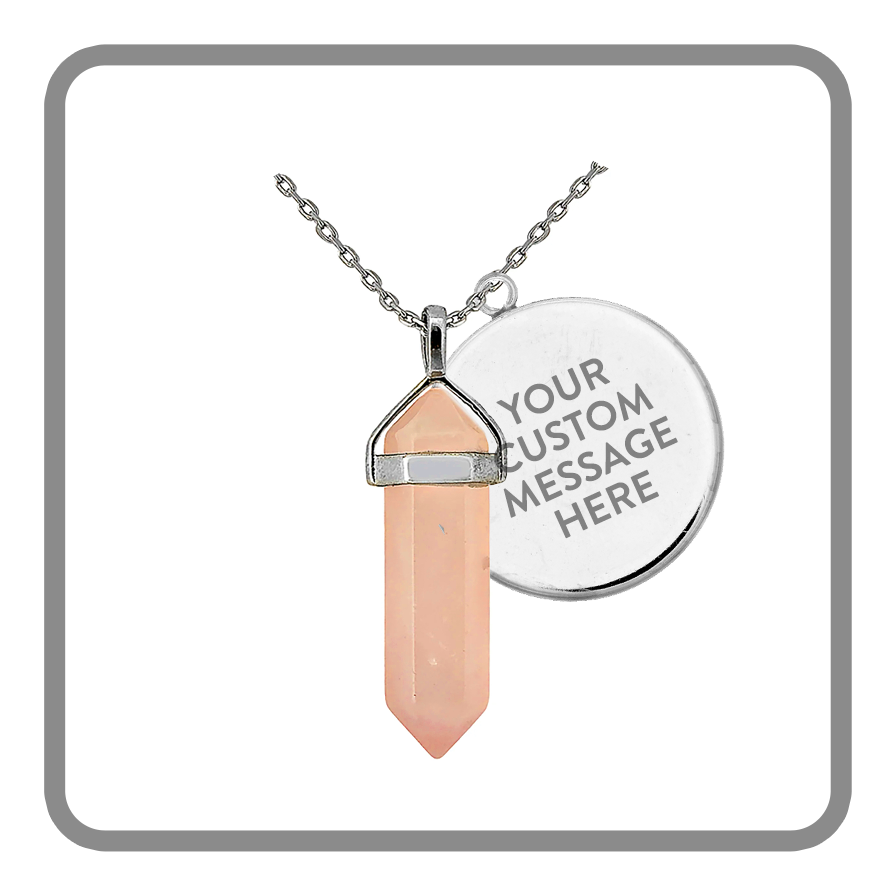 Orange Crystal Point Necklace